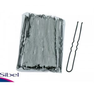 Vlásenky Sinelco 45 mm vlnité černé