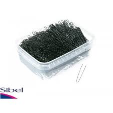 Vlásenky Sinelco 45 mm vlnité černé 500 gr