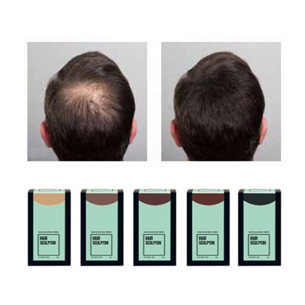 Pudr na zakrytí řídnoucích vlasů černý č.2 Pudr na zakrytí řídnoucích vlasů černý č.2